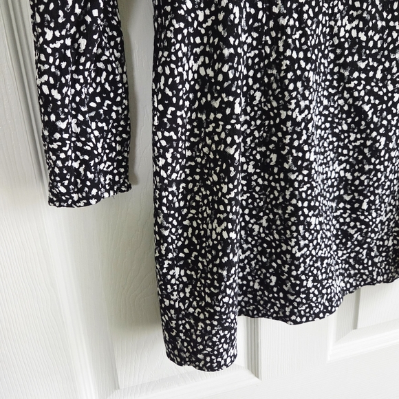 ZARA ✨️ Black and White Patterned Mini Women's Dress Size M - Picture 7 of 11